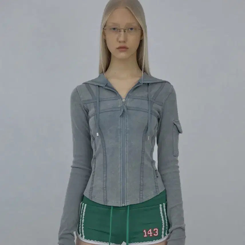 [BUNJANG] Sculptor Washed Bondage Hoodie Zip-Up / 스컬프터 워시드 본디지 후드집업