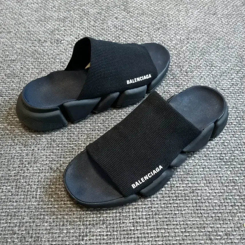 [BUNJANG] Balenciaga Speedy Recycle Slider Black Size 42 / 발렌시아가 스피디리사이클슬리퍼 42