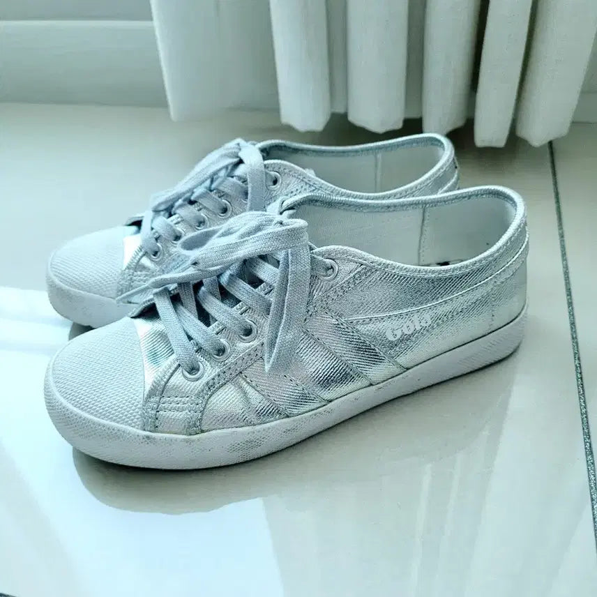 [BUNJANG] Gola Silver Sneakers / 골라 실버 스니커즈 운동화