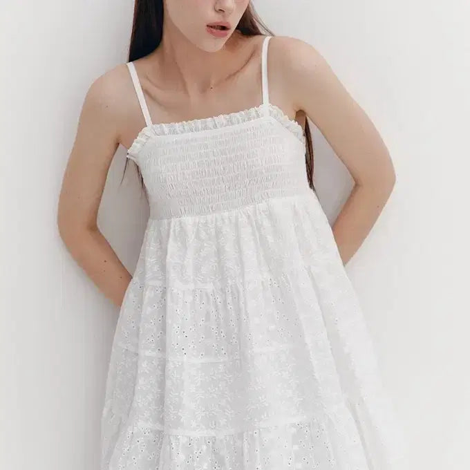 [BUNJANG] Moily Lace Mini Dress / 모일리 레이스 원피스