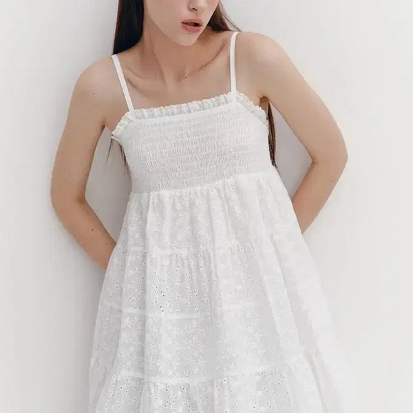 [BUNJANG] Moily Lace Mini Dress / 모일리 레이스 원피스