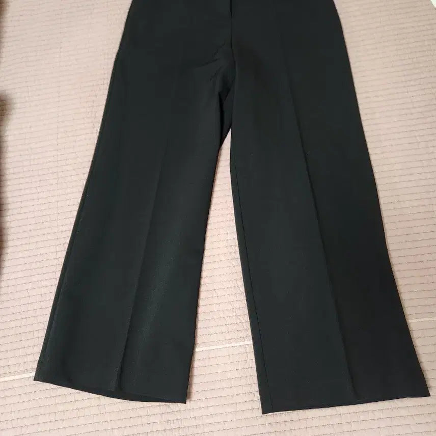 [BUNJANG] SYSTEM Black Wide Slacks (Waist 67) / 시스템 블랙 와이드 슬랙스 67