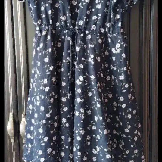 [BUNJANG] SPAIO Flower Linen Cotton Dress / 스파오 플라워 린넨 면원피스