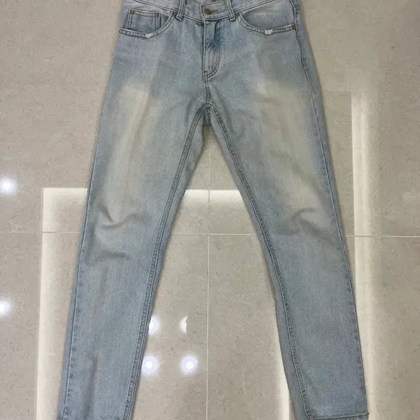 [BUNJANG] Vintage Light Wash Tapered Fit Denim Jeans / 빈티지 연청 데님