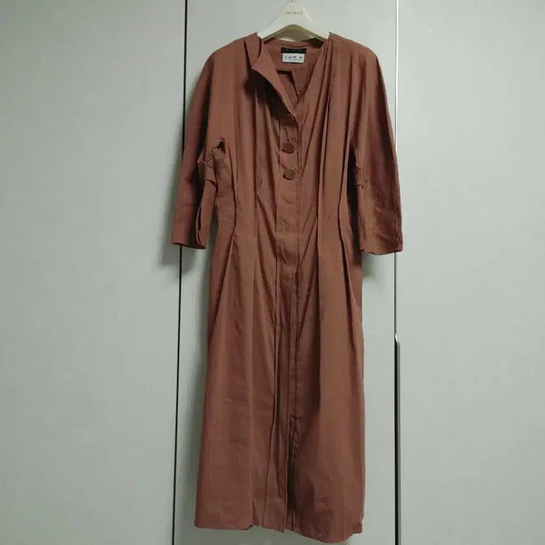 [BUNJANG] Misha Linen Blend Long Dress / 미샤 린넨블렌드 원피스