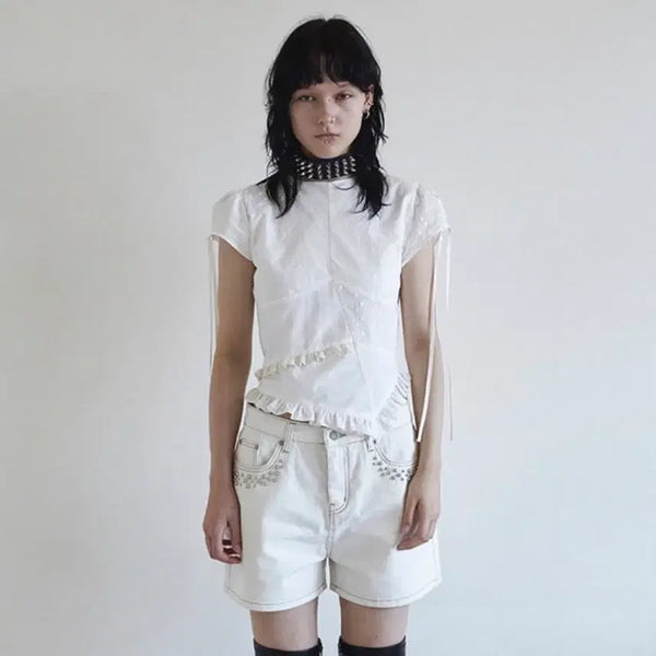 [BUNJANG] Darede Puff Blouse / 데어드 퍼프 블라우스