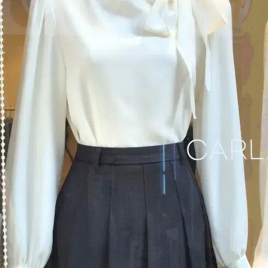 [BUNJANG] Ribbon Blouse / 리본 블라우스