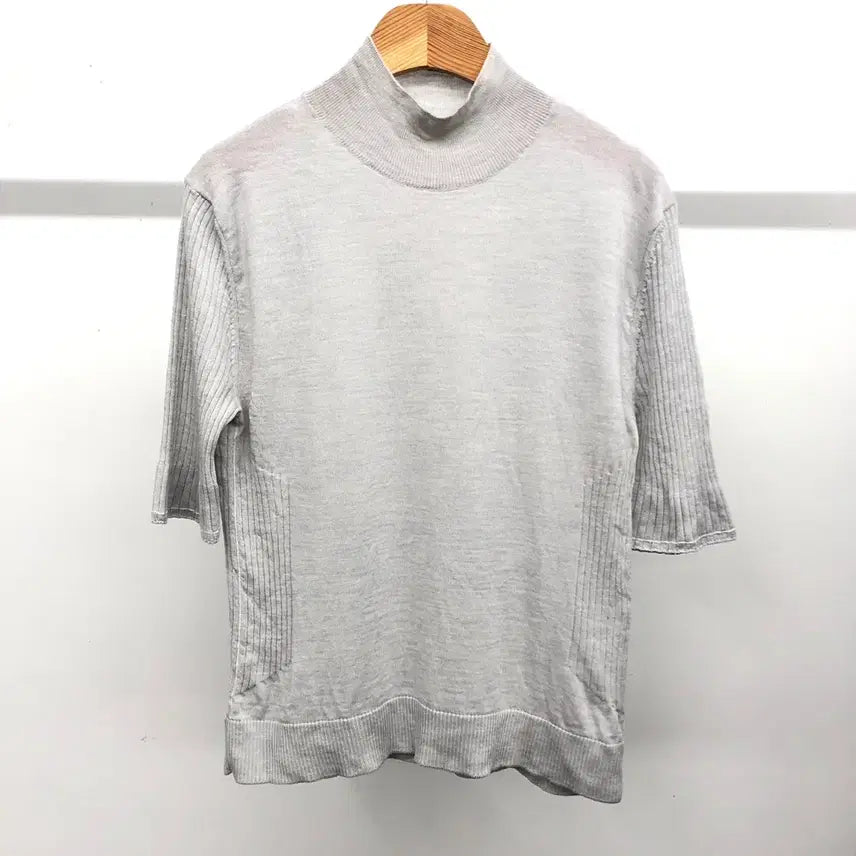 [BUNJANG] KUHO Silk Blend Short Sleeve Knit Top S / 구호 실크 혼방 반팔 니트 S