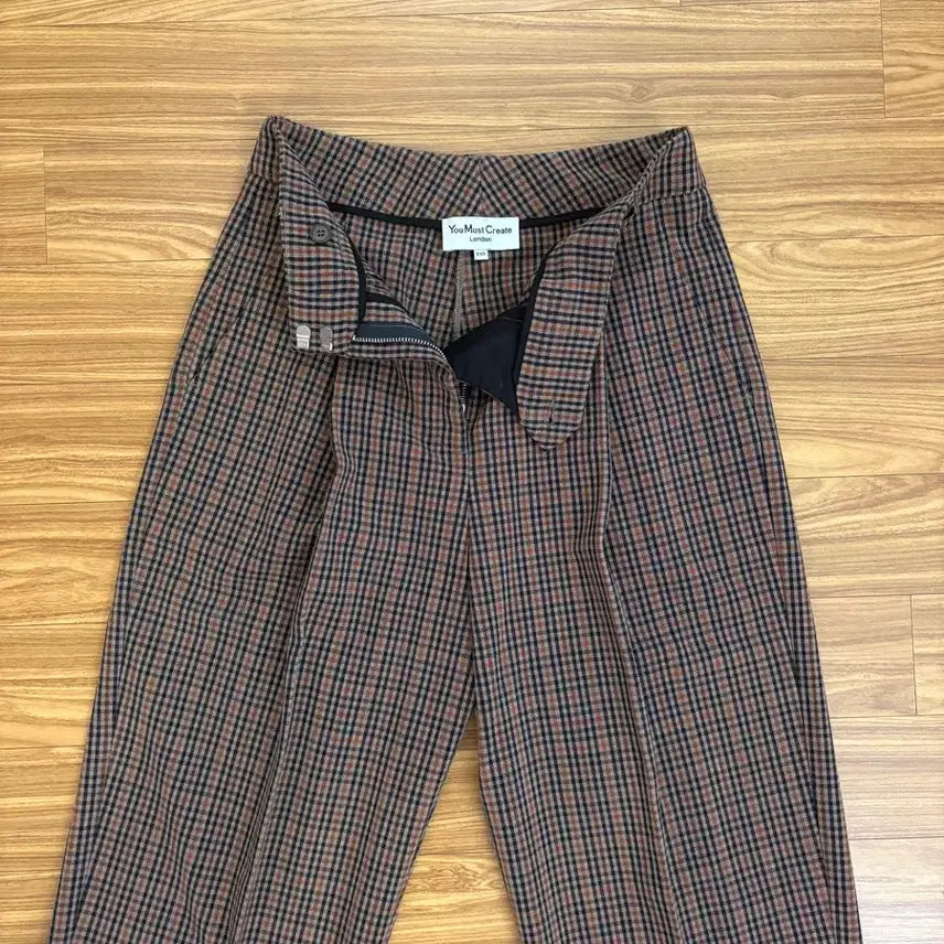 [BUNJANG] YMC Check Trousers - Brown Check / (XXS) YMC 바지