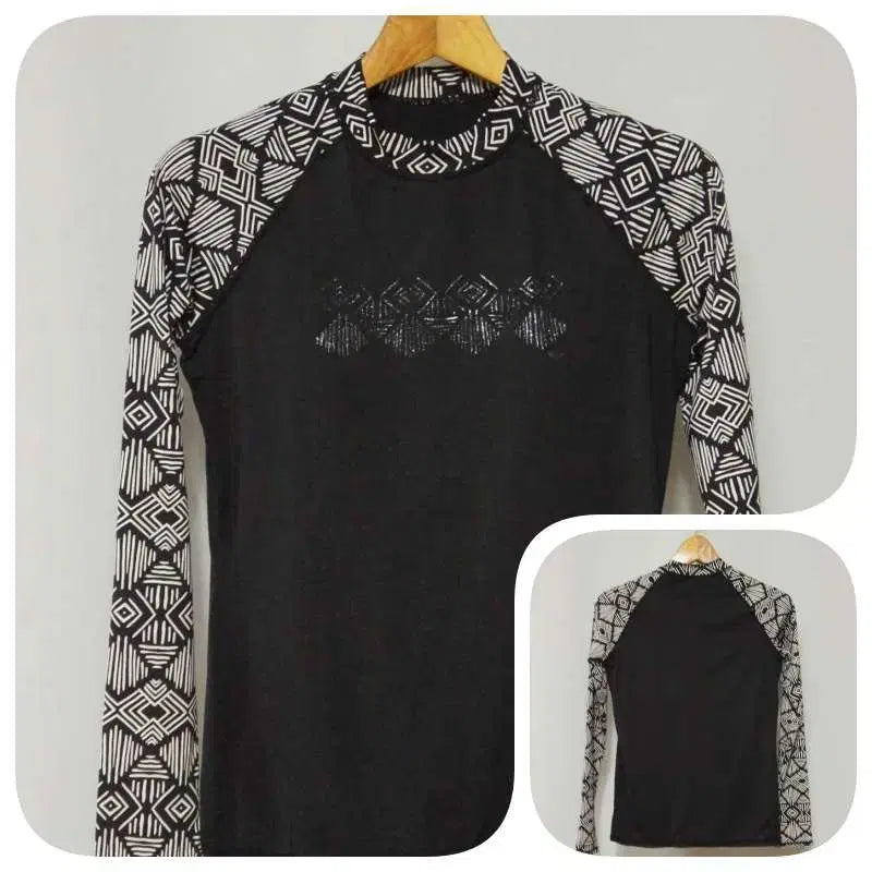 [BUNJANG] Arena Black Rash Guard Cap Style Women's 90 / 아레나 블랙 래쉬가드 캡스타일 여성90
