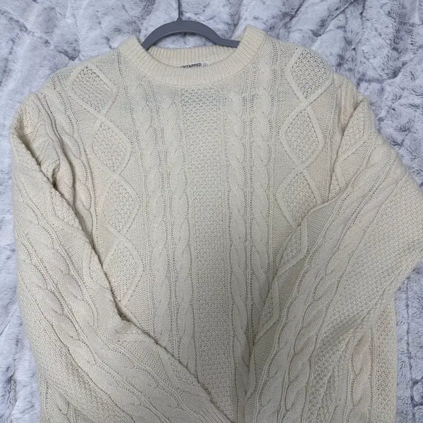 [BUNJANG] Men's Cable Knit Sweater (M) / 남성니트