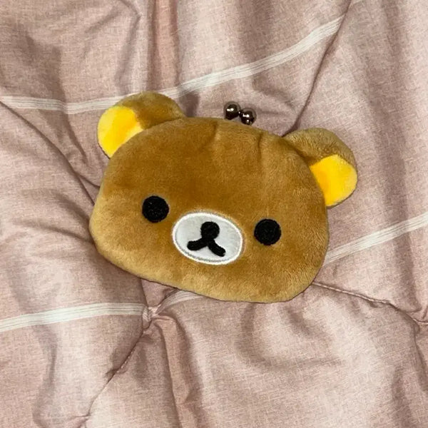 [BUNJANG] Rilakkuma Face Coin Purse Doll Keychain / 리락쿠마 얼굴 동전지갑 인형 키링