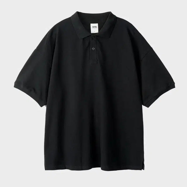 [BUNJANG] Topi Short-Sleeve Collar T-Shirt / [M] 토피 반팔 카라 티셔츠
