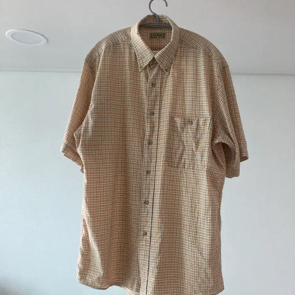 [BUNJANG] LL Bean Cotton Short Sleeve Shirt / LL Bean 엘엘빈  반팔셔츠