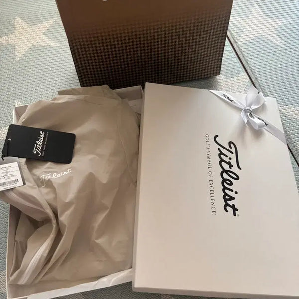 [BUNJANG] Titleist Golf Windbreaker Beige / 신세계 백화점 정품 새상품) 타이틀리스트 골프 바람막이 베이지