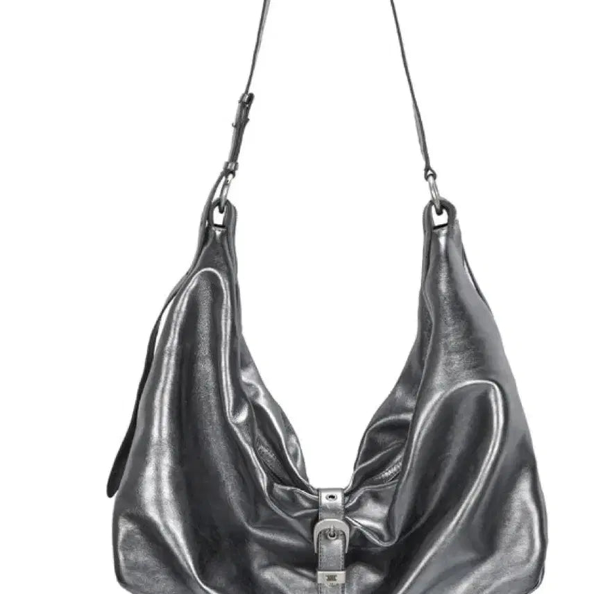 [BUNJANG] Magie Sherwood Hobo Bag Silver / 마지셔우드 호보백 실버
