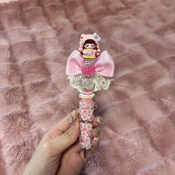 [BUNJANG] Handmade Hello Kitty Charm Ballpoint Pen / 수제 키티 피규어 수제 볼펜 볼펜꾸미기 비즈 볼펜 핸드메이드 볼펜 볼꾸