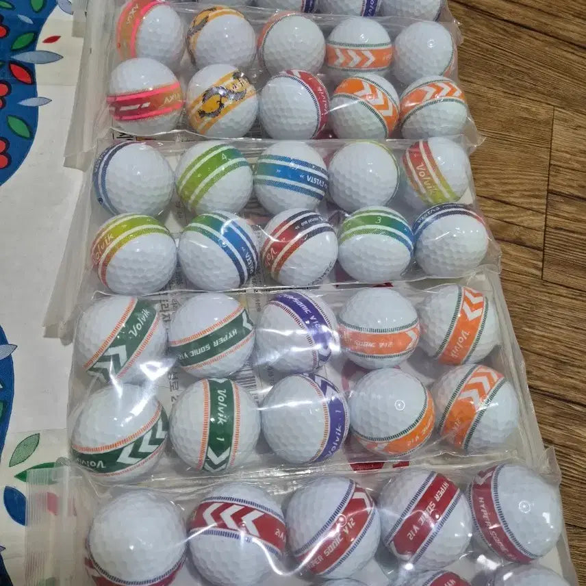 [BUNJANG] Volvik Hypersonic V12 & Premium Vista Golf Balls (50-Count) / 볼빅하이퍼소닉v12,프리미엄 비스타,엑시아등용볼포함 필드용50알