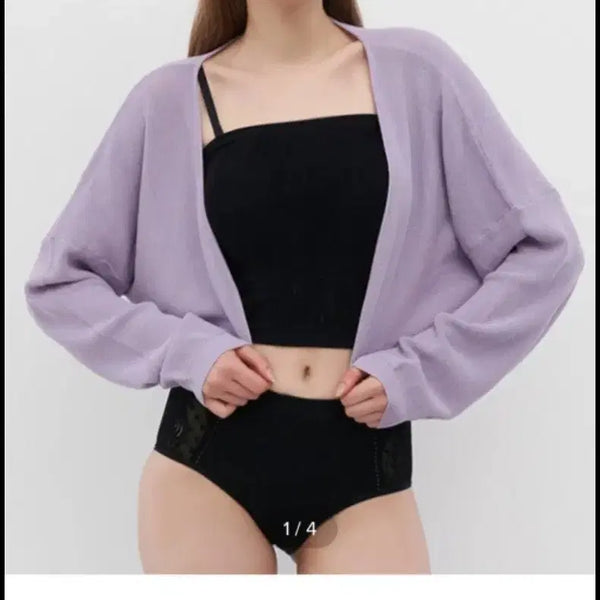 [BUNJANG] SEKANSKEEN Puff Sleeve Bolero Cardigan / SEKANSKEEN 볼레로 가디건 새것