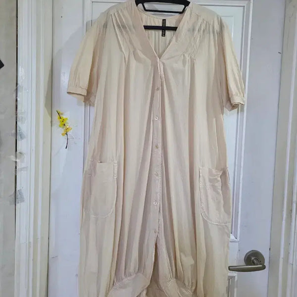 [BUNJANG] Cotton Long Dress / 여름 시원한 고급스러운 디자인이쁜 면  롱원피스  깨끗해요