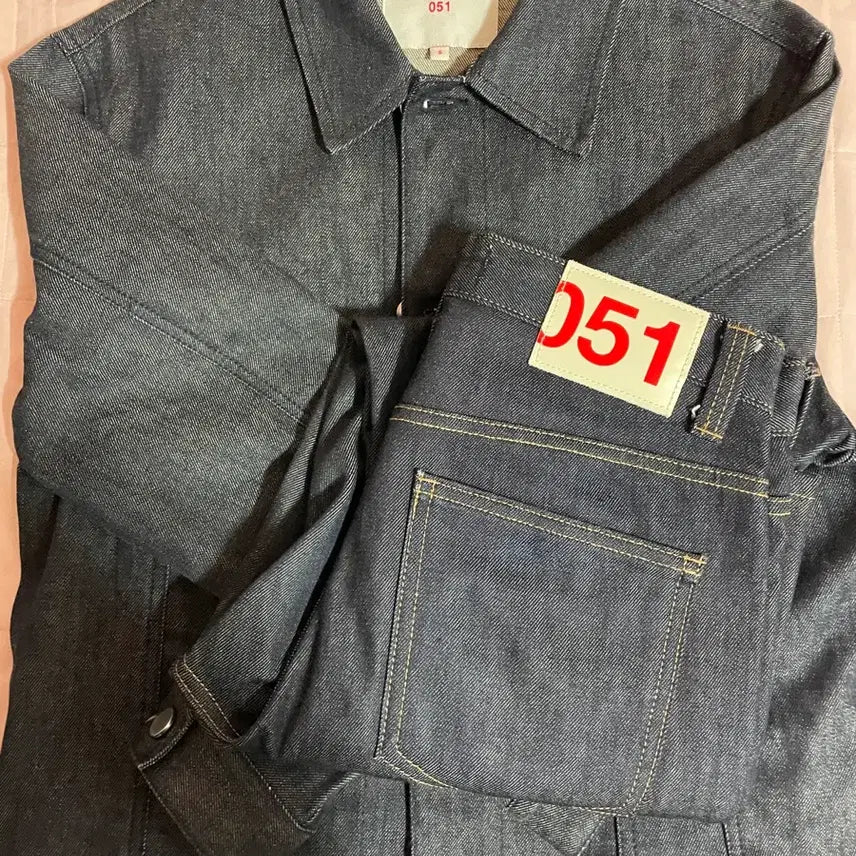 [BUNJANG] Plac Jeans Candiani Denim Setup Jacket & Pants Set / 플랙진 칸디아니 데님 셋업