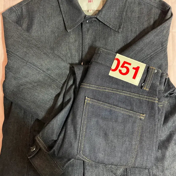 [BUNJANG] Plac Jeans Candiani Denim Setup Jacket & Pants Set / 플랙진 칸디아니 데님 셋업