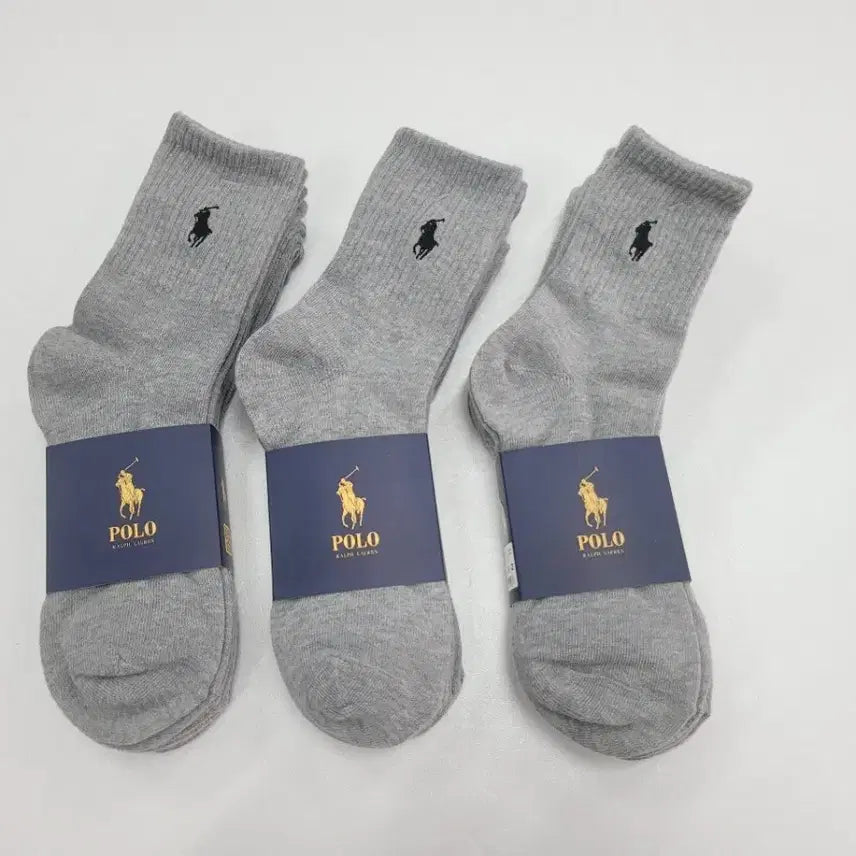 [BUNJANG] Polo Ralph Lauren Grey Socks 12 Pairs / 폴로 랄프로렌 회색 양말 12켤레