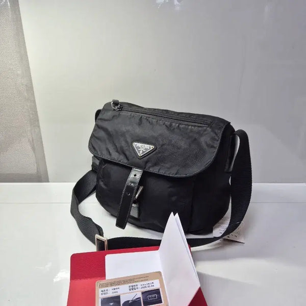 [BUNJANG] Prada Messenger Crossbody Bag Black / 프라다 메신저백 크로스백