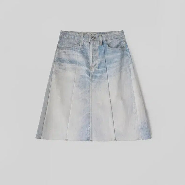 [BUNJANG] LEVAR Denim Midi Skirt - Digital Denim, Small (New) / [새제품] LEVAR 르바 데님 미디 스커트