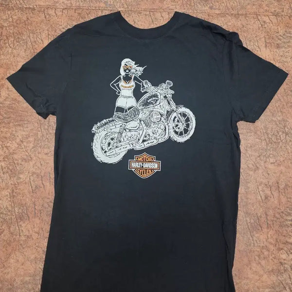 [BUNJANG] Harley-Davidson Women's Graphic Short Sleeve T-Shirt Size S / 할리데이비슨 여성 그래픽 반팔티 S