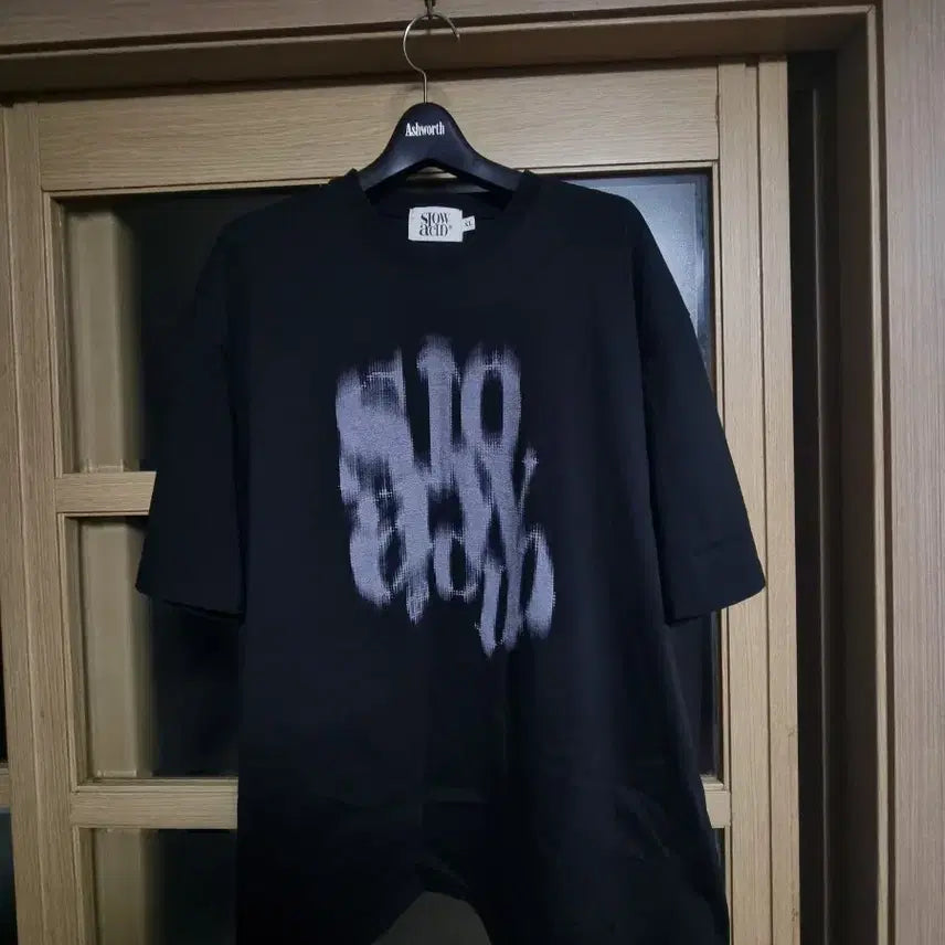 [BUNJANG] Slow Acid Black T-shirt XL / 슬로우애시드 블랙 반팔 티셔츠 XL