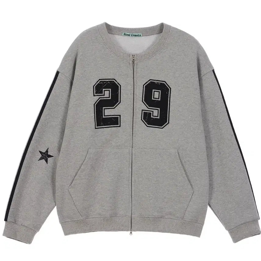[BUNJANG] ROZEFRANZ Grey Zip-Up Jacket / 로제프란츠 그레이 집업 자켓