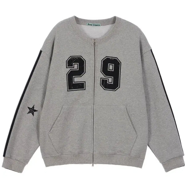 [BUNJANG] ROZEFRANZ Grey Zip-Up Jacket / 로제프란츠 그레이 집업 자켓