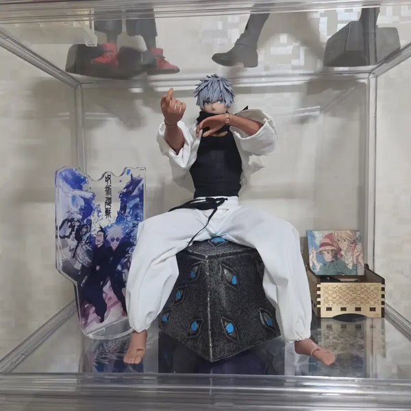 [BUNJANG] Gojo Satoru Custom Figure & Okkotsu Yuta Okkimon Kyo Acrylic Set / 주술회전 무라사키 당주고죠 개인커스텀 피규어+옥문강 피규어및 아크릴