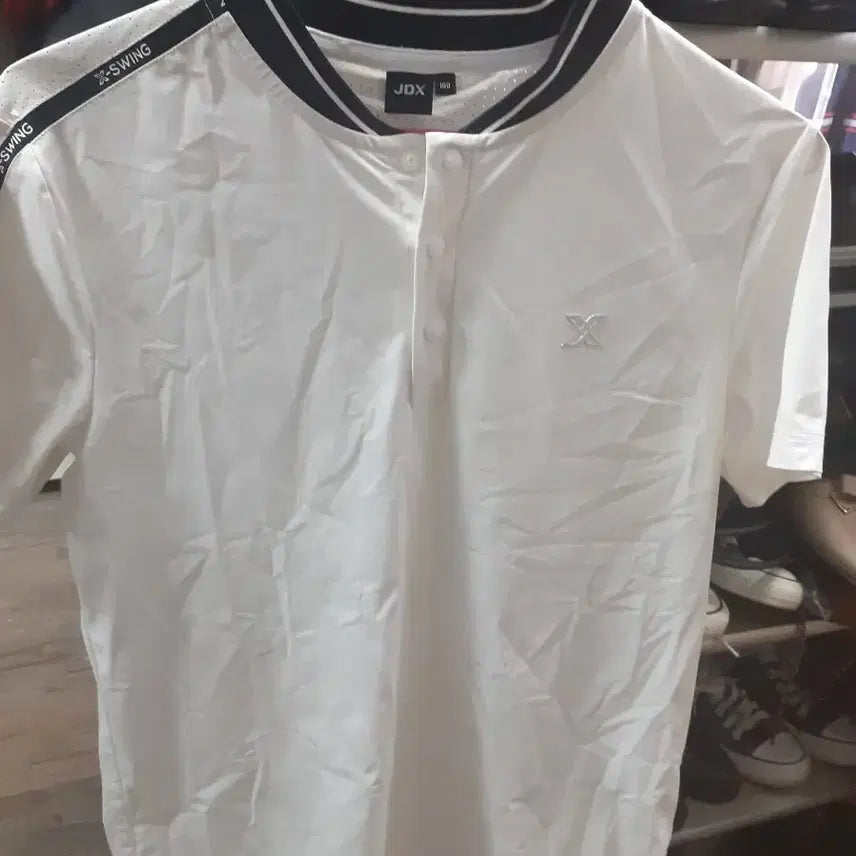 [BUNJANG] JDX X-SWING White Short-Sleeve T-Shirt (Size 100) / JDX X-SWING 화이트 반팔 티셔츠 100