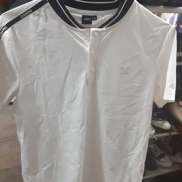 [BUNJANG] JDX X-SWING White Short-Sleeve T-Shirt (Size 100) / JDX X-SWING 화이트 반팔 티셔츠 100