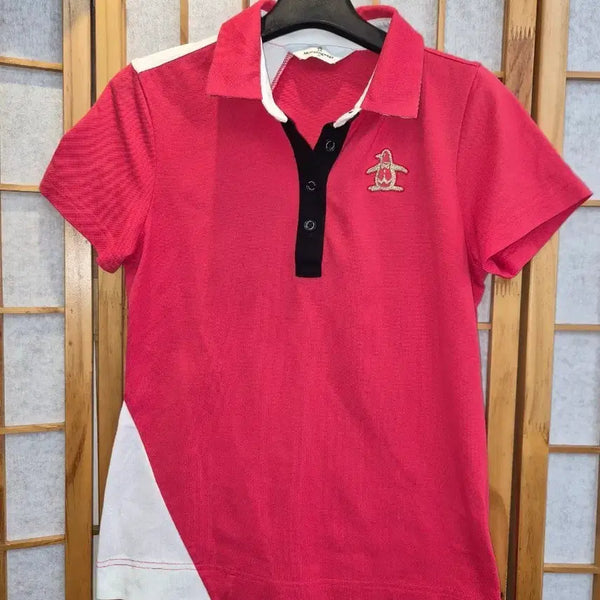 [BUNJANG] Munsingwear Penguin Logo Short Sleeve Polo Shirt - Size S / Munsingwear 펭귄 반팔 폴로 셔츠 S