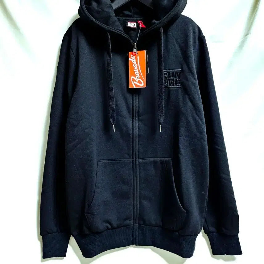 [BUNJANG] RUN DMC Oversized Hooded Zip-Up Unisex Black / RUN DMC 오버핏.박시핏 후드집업.남여공용. 새상품