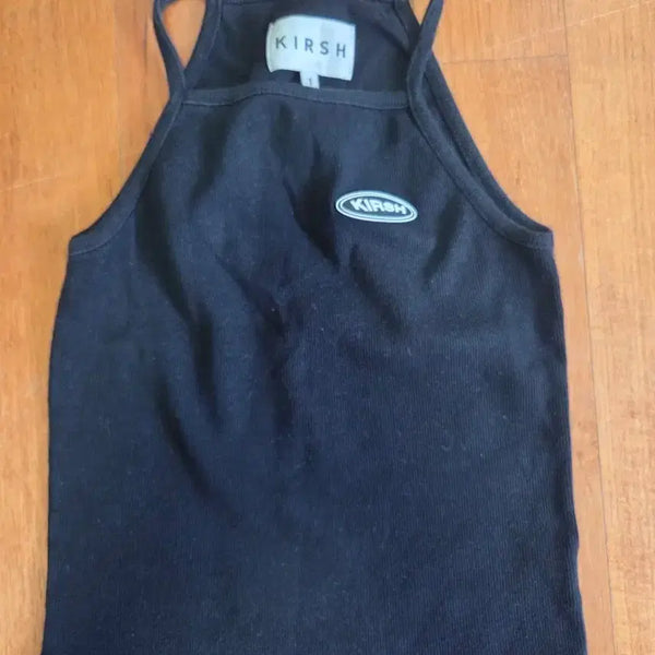 [BUNJANG] Kirsh Black Logo Camisole / 키르시 블랙 로고 끈나시