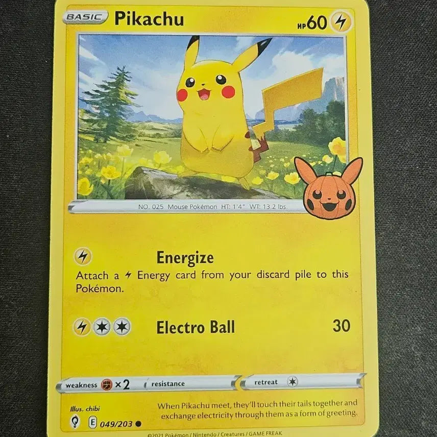 [BUNJANG] Pokemon Pikachu North American Halloween Card / 북미 할로윈 피카츄 포켓몬카드