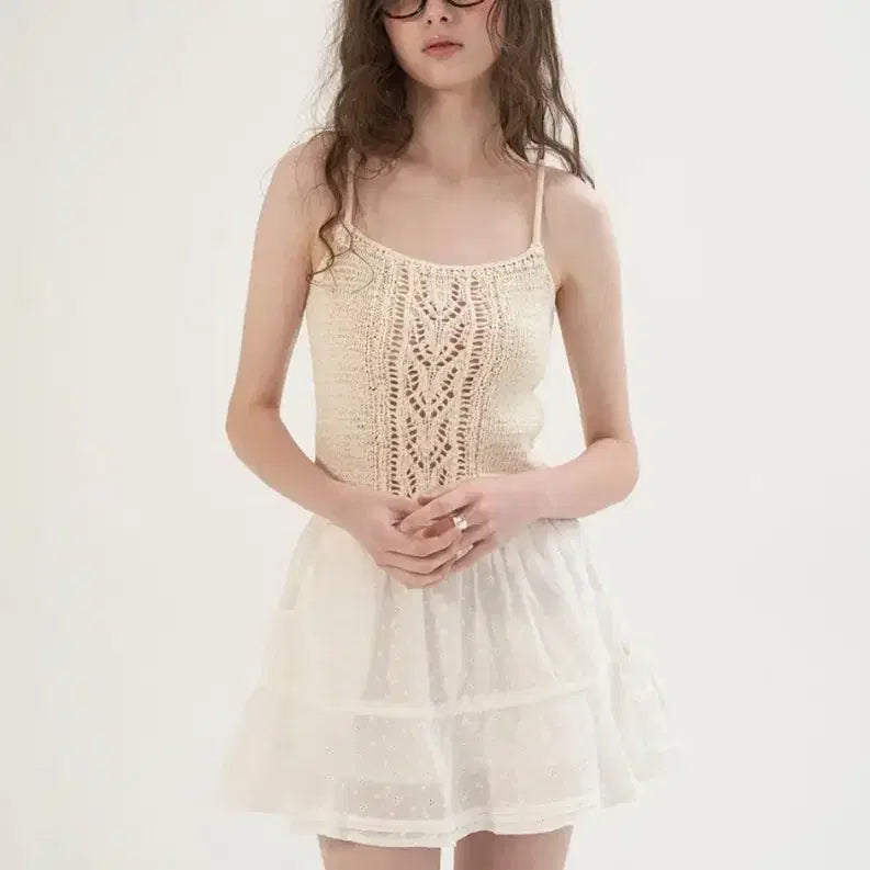 [BUNJANG] Somewhere Butter Floral Ribbon Midi Skirt (Ivory, Free Size) / [새제품] 썸웨어버터 스커트 Floral Ribbon skirt