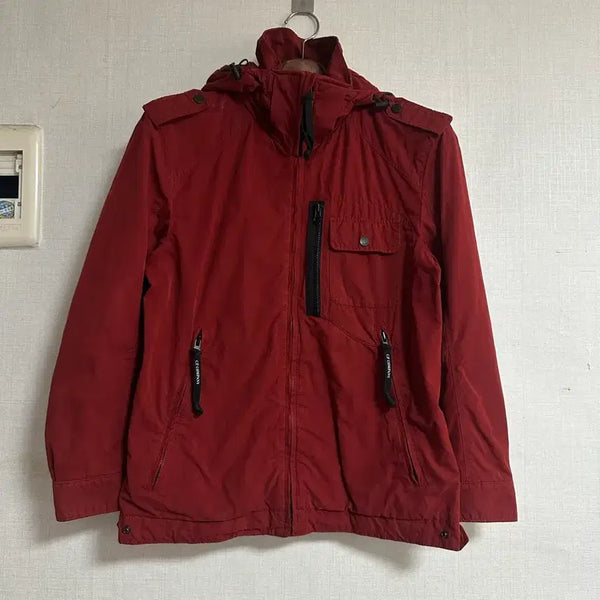[BUNJANG] CP Company Goggle Hooded Jacket Red Size 100 / CP컴퍼니 고글 후드 자켓 레드 100