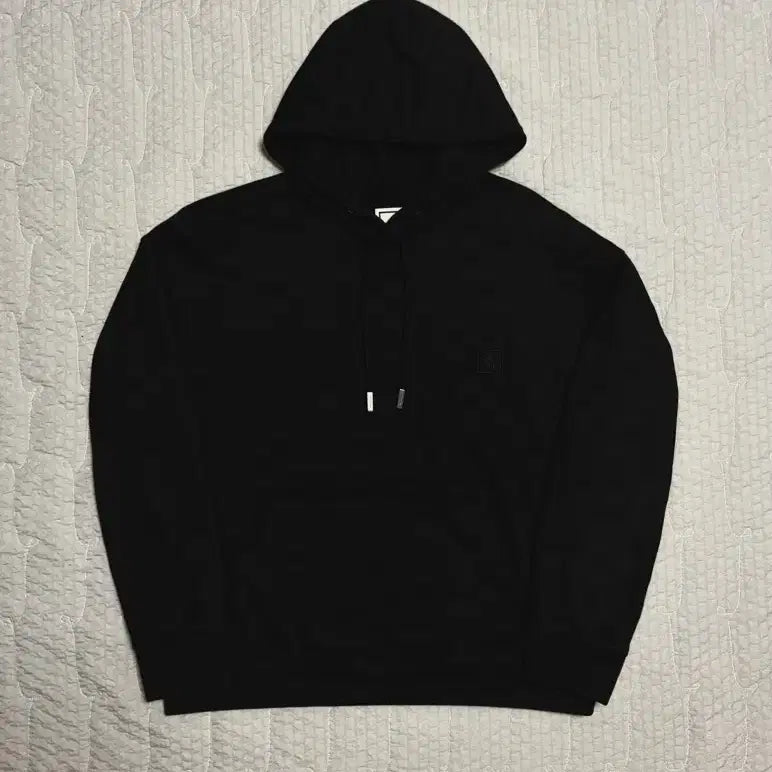 [BUNJANG] Wooyoungmi Flower Back Logo Hoodie Black / 우영미 플라워 후드
