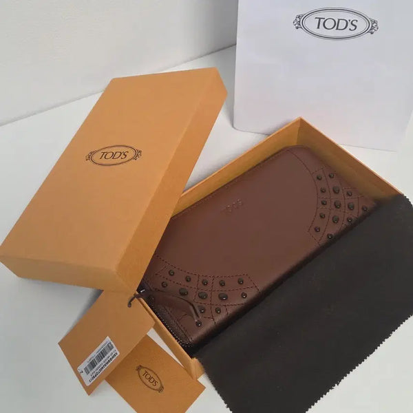 [BUNJANG] Tod's Gominho Zip Around Long Wallet Silver Hardware / [무배]TOD'S 토즈 정품 미사용 고미노 짚라운드 지갑 장지갑 은장