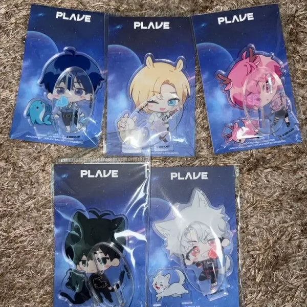 [BUNJANG] PLAVE Aniplex SD Acrylic Stand Set (5 Types) - Sealed / 플레이브 애니플러스 sd 아크릴스탠드 5종 일괄 미개봉