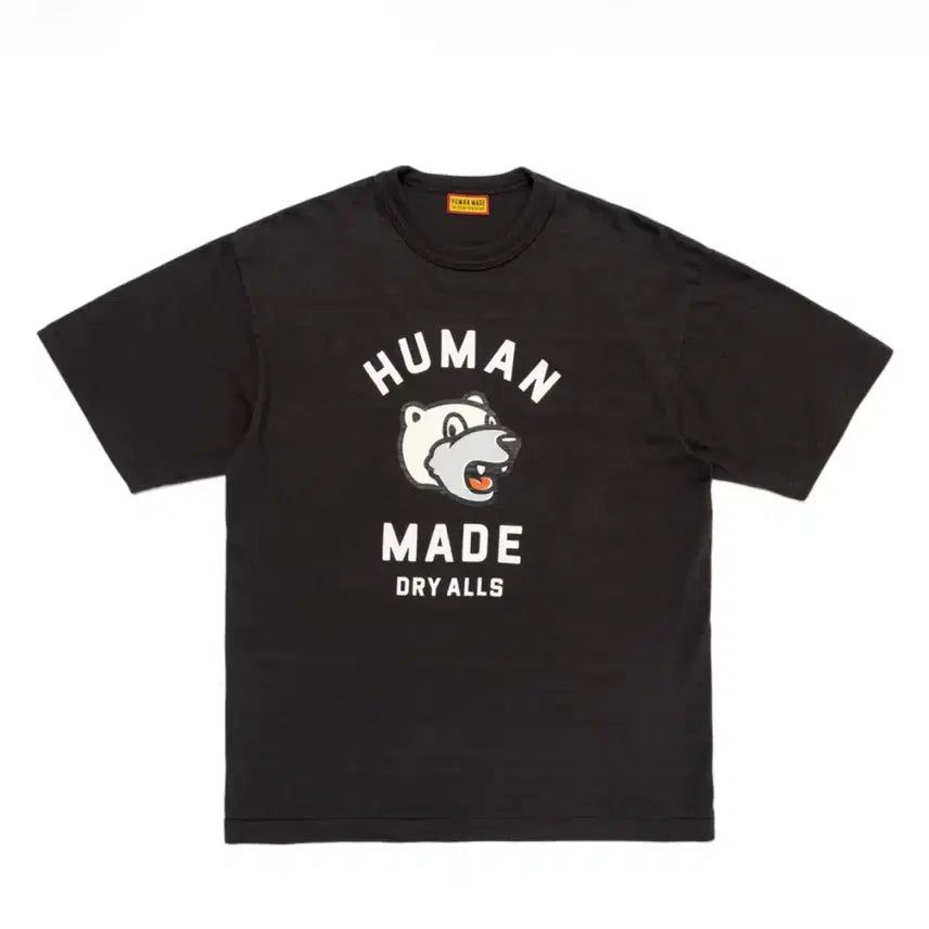 [BUNJANG] Human Made Bear Print Short Sleeve T-Shirt Black / 휴먼메이드 신상 베어 반팔 티셔츠 블랙