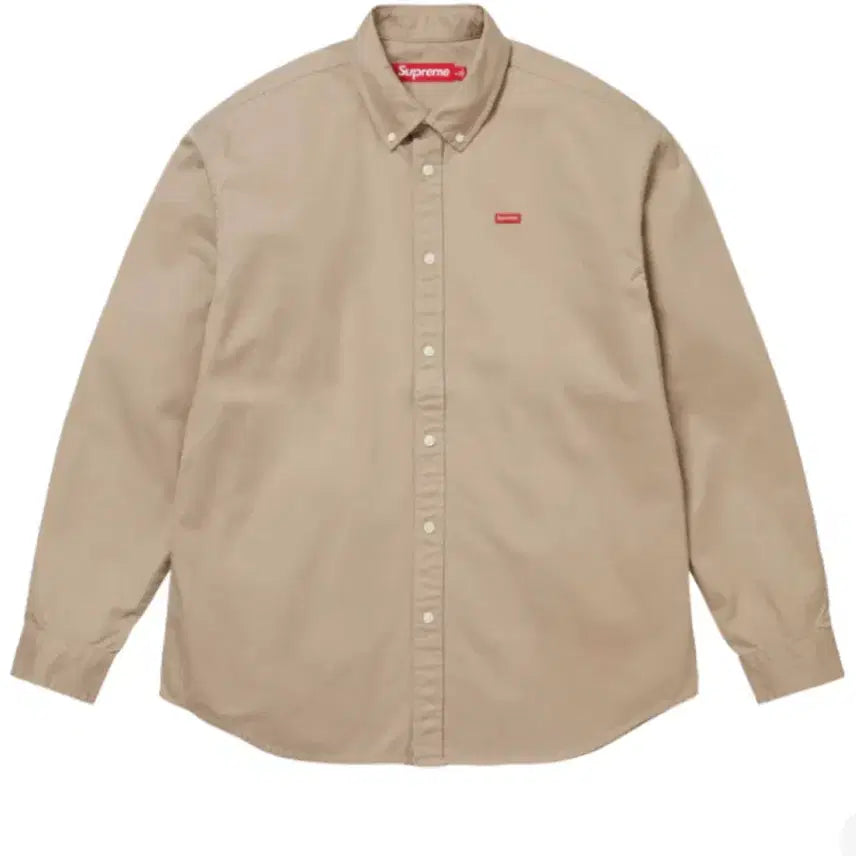 [BUNJANG] Supreme Small Logo Shirt Tan / 슈프림 스몰로고 셔츠 탄