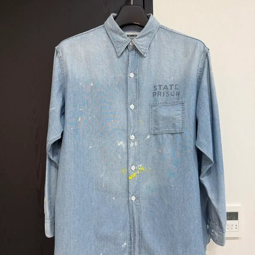 [BUNJANG] BOWWOW State Prison Chambray Shirt / BOWWOW State Prison Chambray Shirt M