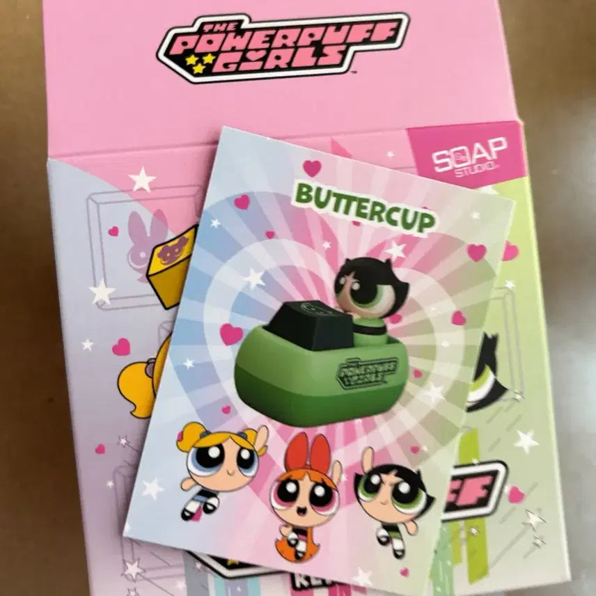 [BUNJANG] The Powerpuff Girls Buttercup Sitting Keyring / 파워퍼프걸 키캡 키링 앉은 버터컵