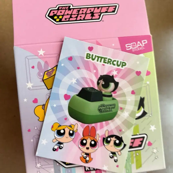[BUNJANG] The Powerpuff Girls Buttercup Sitting Keyring / 파워퍼프걸 키캡 키링 앉은 버터컵